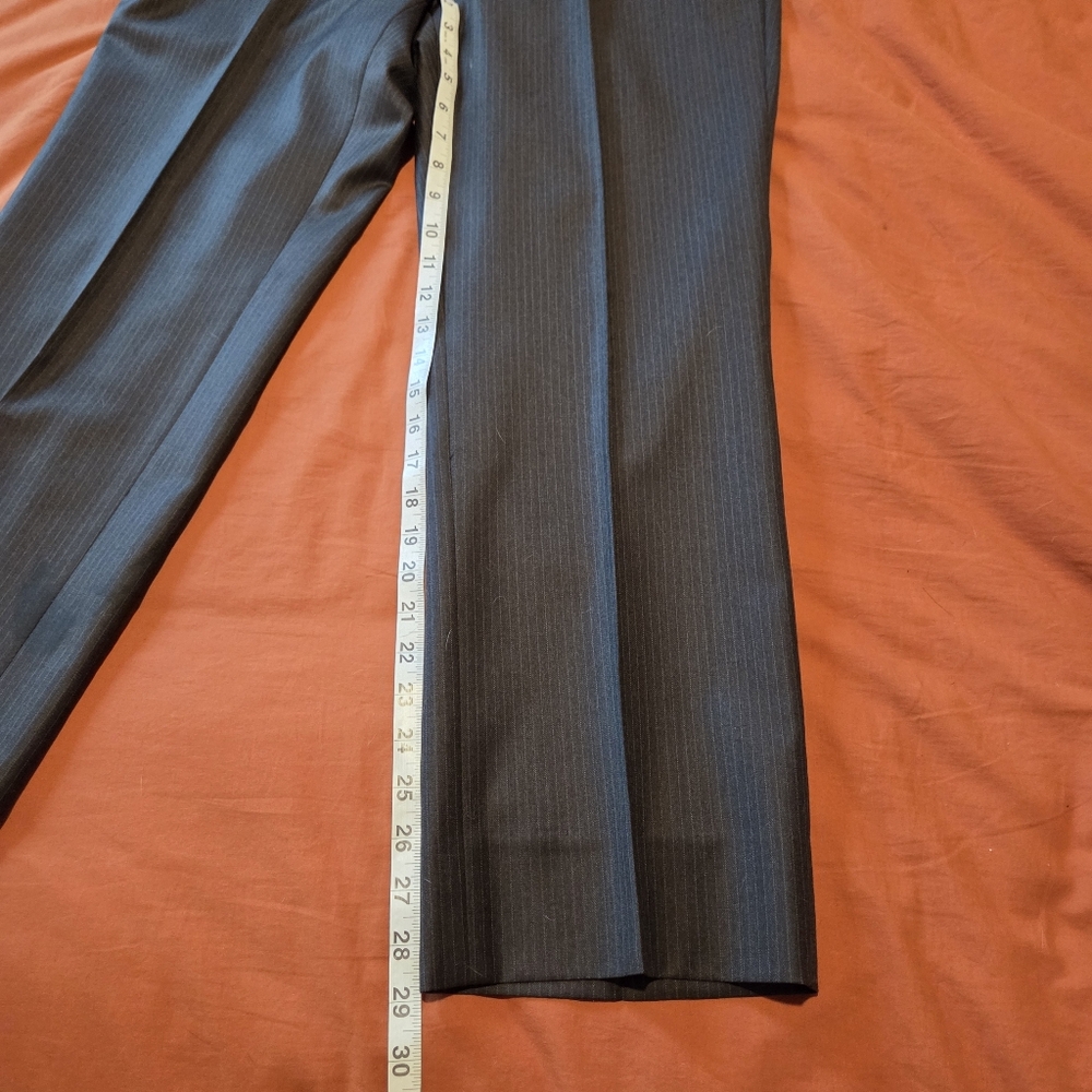 John Varvatos Star USA Brown Pinstripe Wool Bowery Suit Men's 40S 33" Waist - Picture 14 of 16